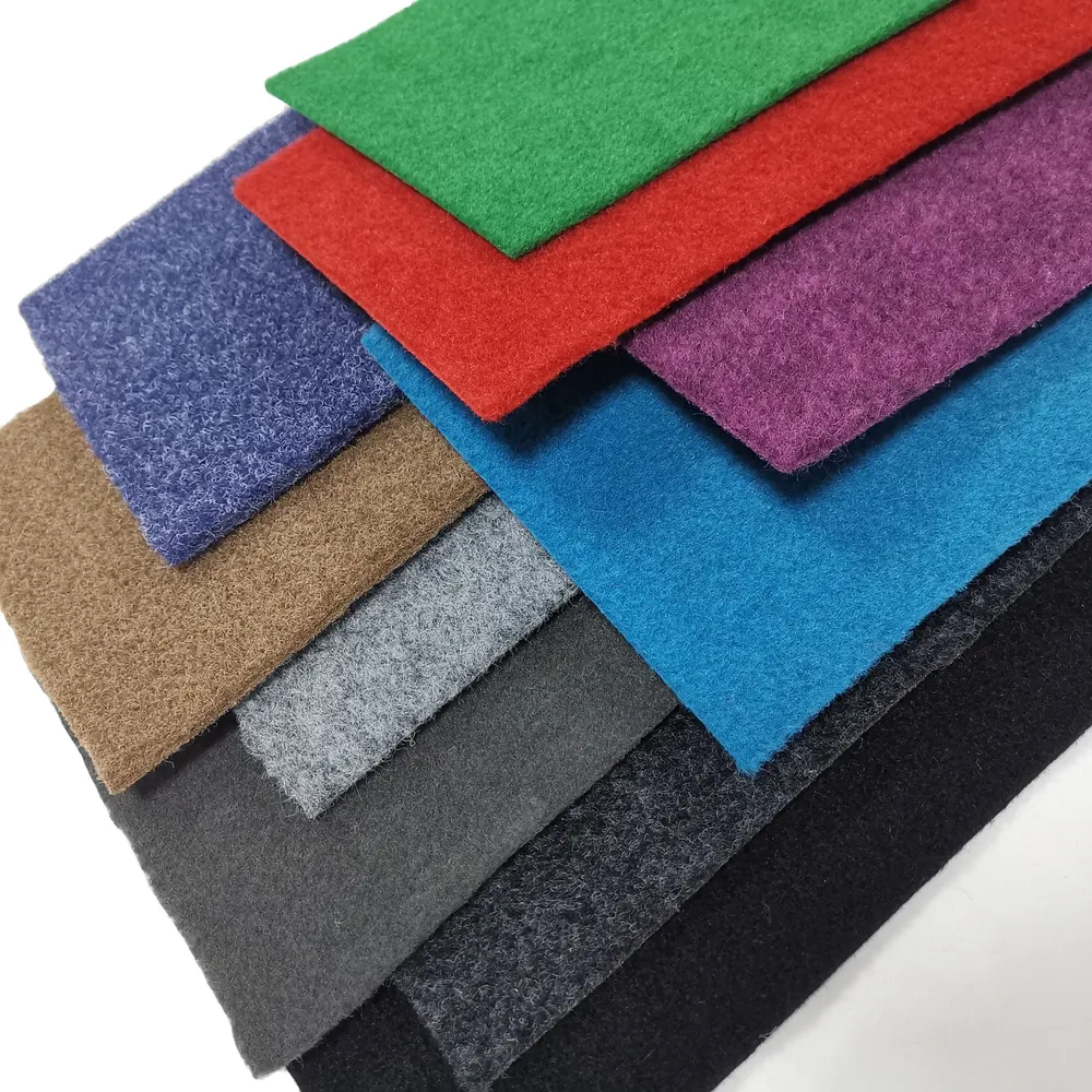 Green Polyester Exhibition And Event Carpet 4-8mm Thick