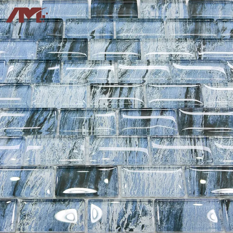 Glass Mosaic Tile 320x297mm For Wall And Floor Use