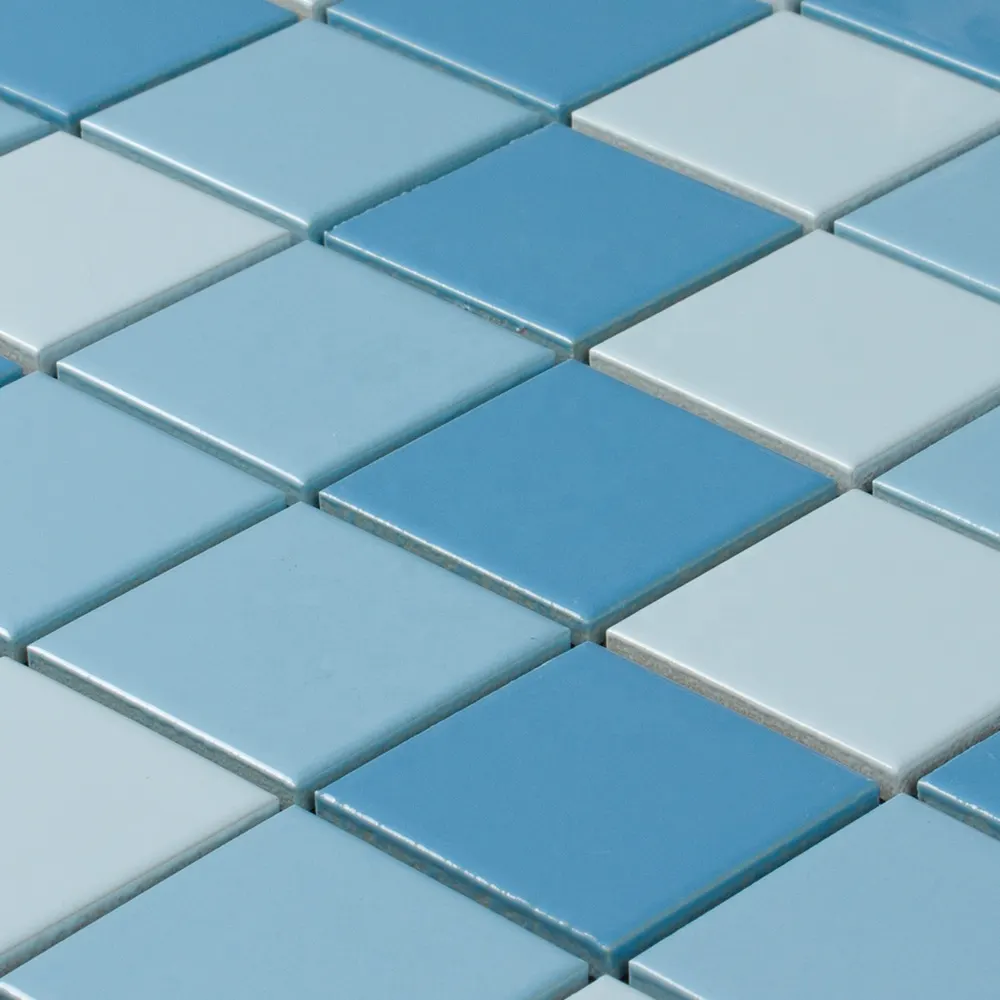 Blue Ceramic Mosaic Tile 48x48