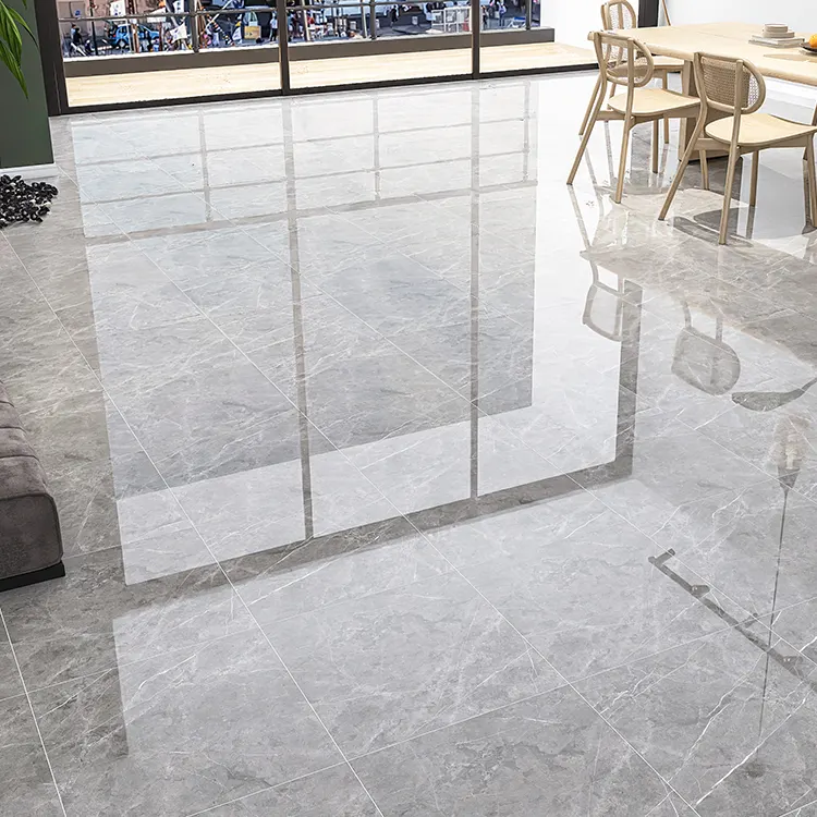 Calacatta Gray Polished Porcelain Floor Tile 600x600mm