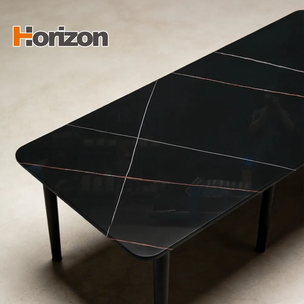 Black Sintered Stone Slab 1600x3200mm 2.5mm Thick