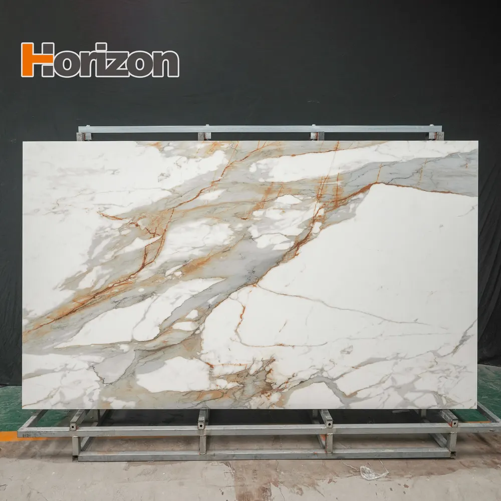 Glossy Sintered Stone Slab 1600x3200mm 2.5mm Thick