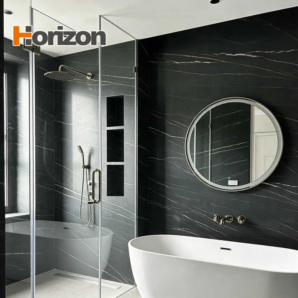 Black Sintered Stone Slab 1600x3200mm 2.5mm Thick