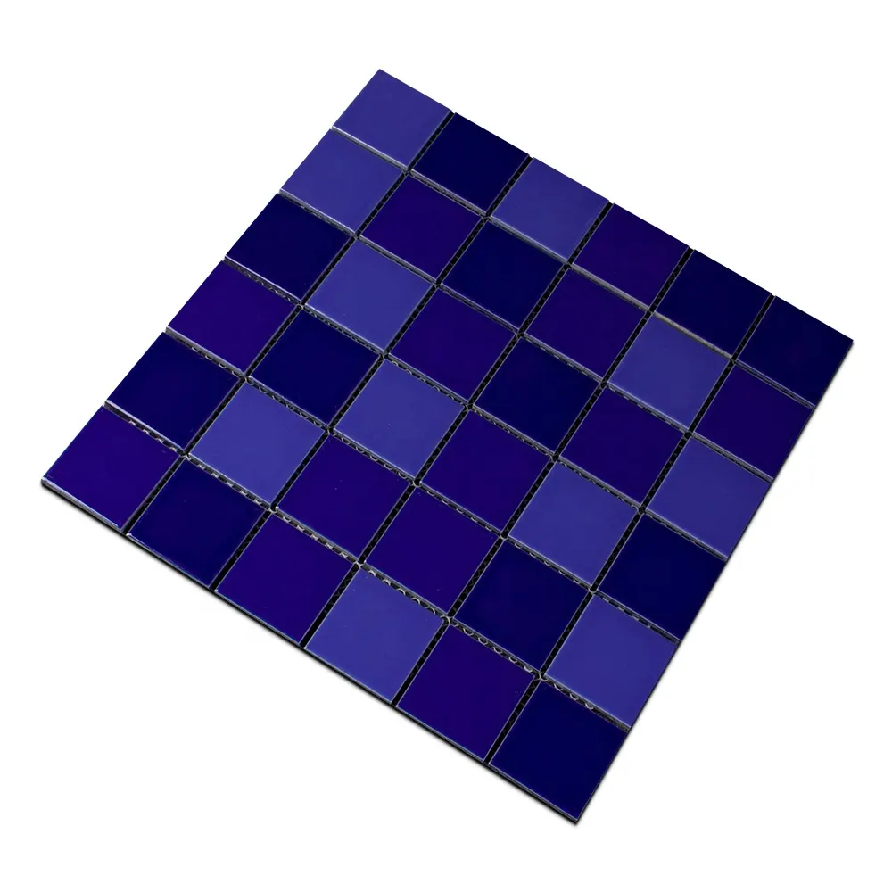 Blue Ceramic Mosaic Tile 48x48