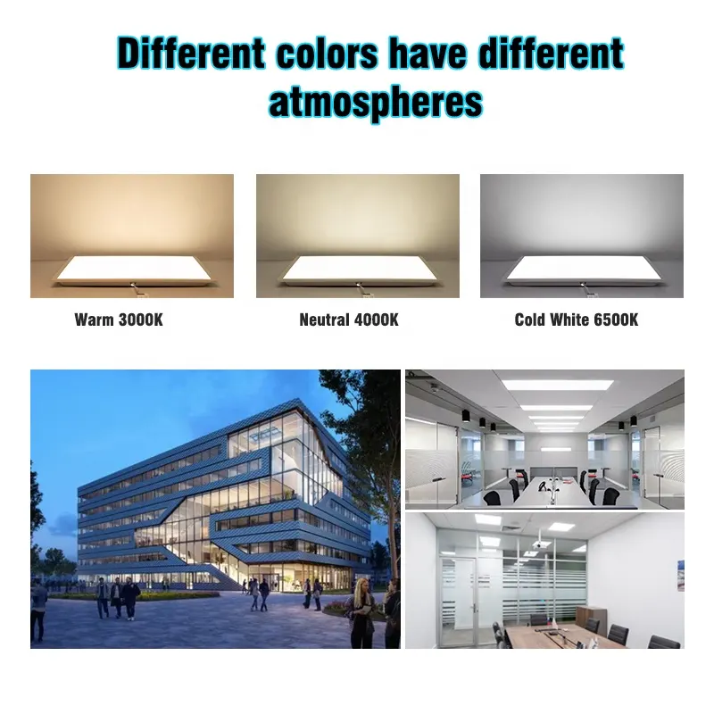 Aluminum LED Panel Light 2x2/60x60/600x600 40/80W 3000K/4000K/6000K