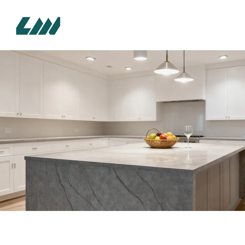 3D-Printed Marble-Look Engineered Quartz Slab 3200x1600mm