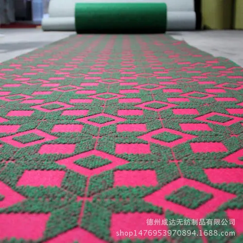 Jacquard Red Polyester Exhibition And Event Carpet 3-10mm Thick