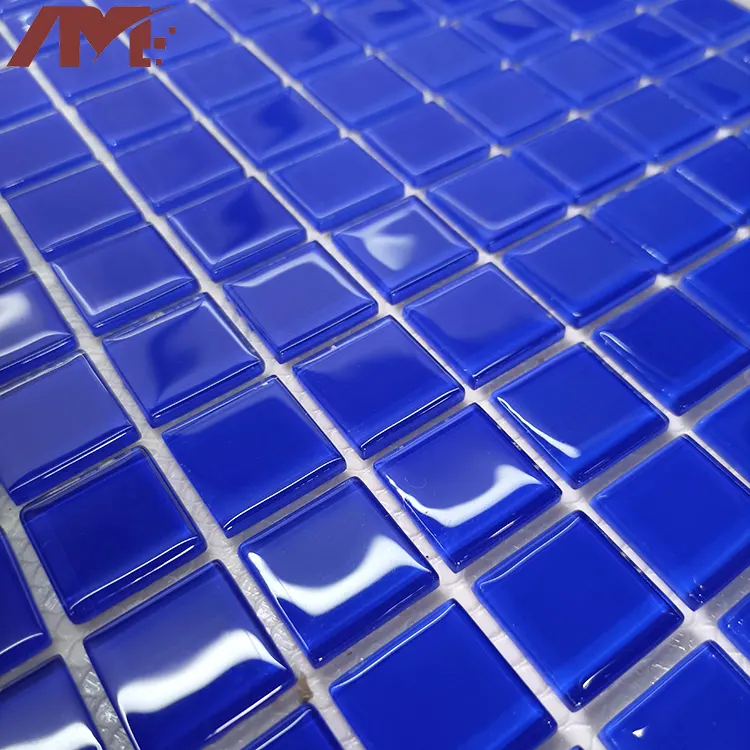 Glass Mosaic Tile 300x300mm 6-8mm Thick For Wall And Floor Use