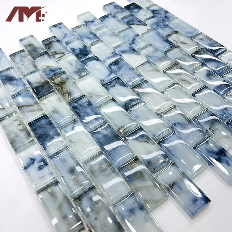 Glass Mosaic Tile 320x297mm For Wall And Floor Use