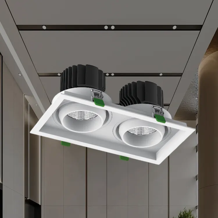 Adjustable Aluminum LED Grille Spotlight 24-32W