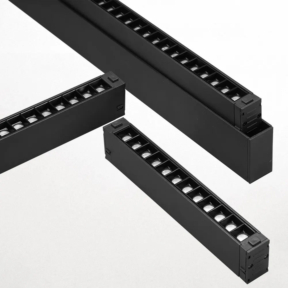 Adjustable Aluminum Magnetic LED Track Spotlight 9/18W 220V For 2-Wire Track