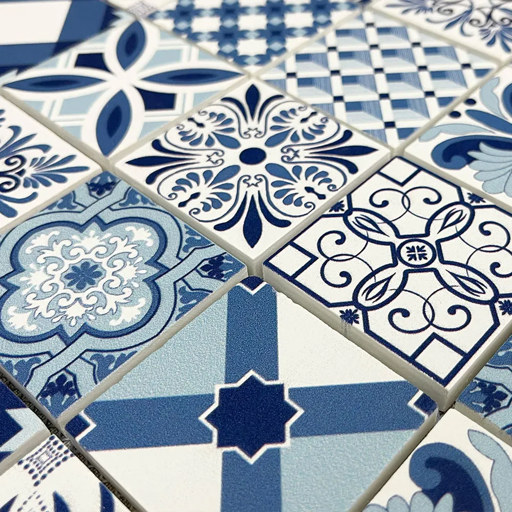Blue Stone Mosaic Tile 3.5x30.5cm