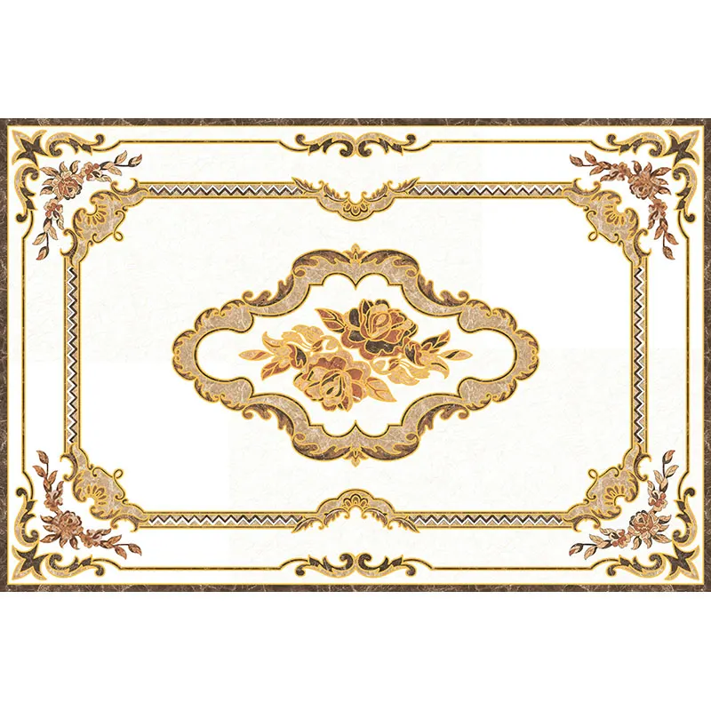 Floral Carpet-Look Ceramic Floor Tile 600x600mm
