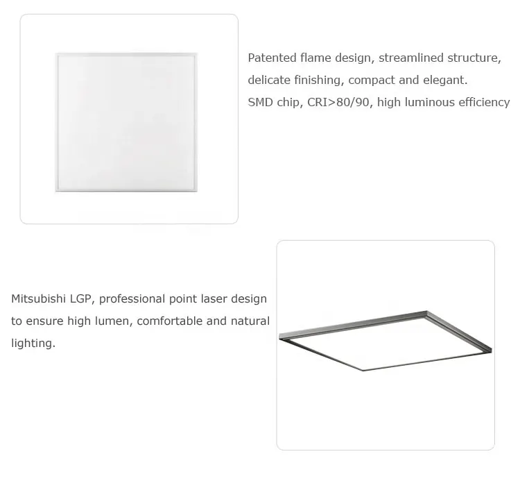 Aluminum LED Panel Light 600x600mm 48-80W
