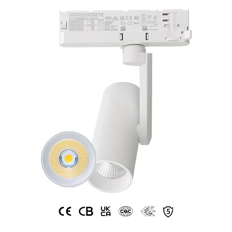 Adjustable Aluminum COB LED Track Spotlight 18-30W
