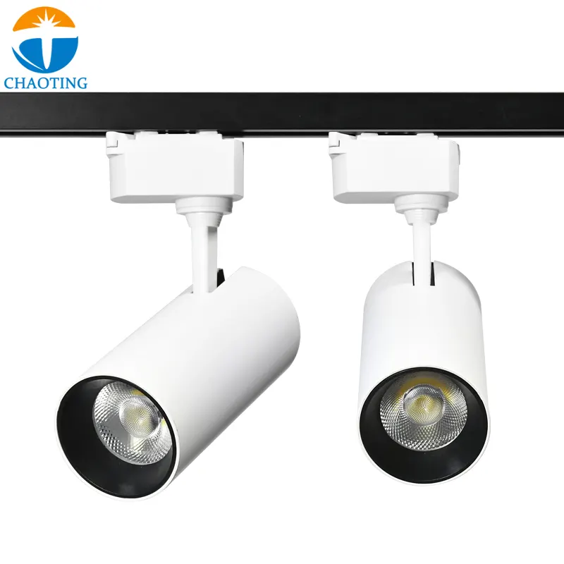 Adjustable Aluminum LED Track Spotlight 30W For 2-Wire Track