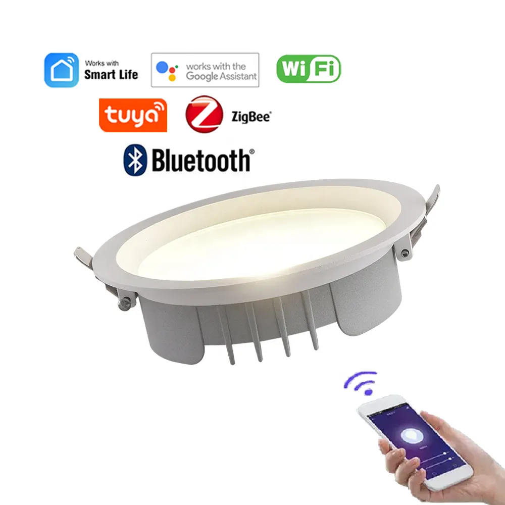 Adjustable Dimmable DALI Recessed LED Panel Light 20/40W 85-265V 3CCT Selectable