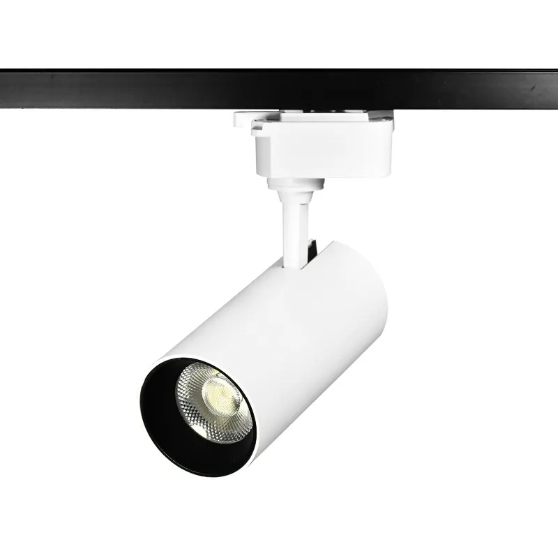 Adjustable Aluminum COB LED Track Spotlight 10-30W for 2-Wire Track