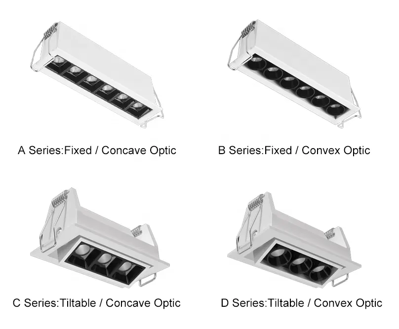 Adjustable Aluminum LED Grille Spotlight 10W