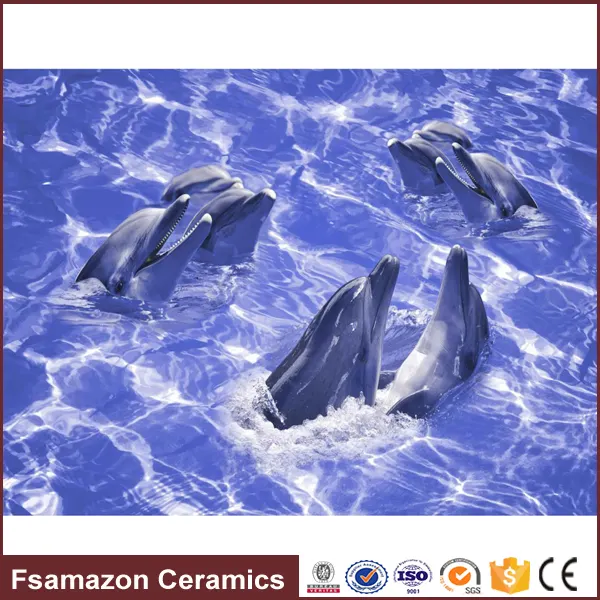 3D-Printed Glossy Ceramic Wall Tile 600x600mm