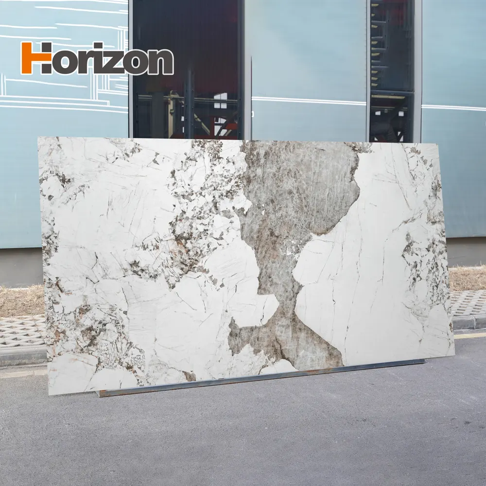 Calacatta White/Gold Sintered Stone Slab 1600x3200mm