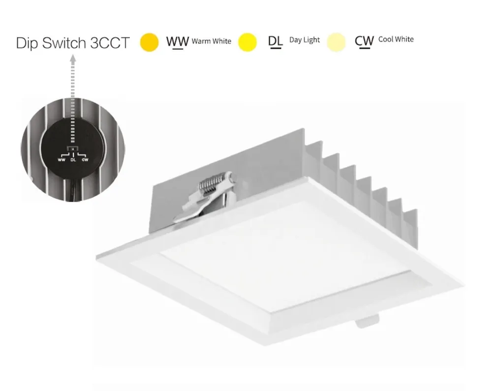 Adjustable Tuya Zigbee Dimmable LED Panel Light 12W 3CCT Selectable