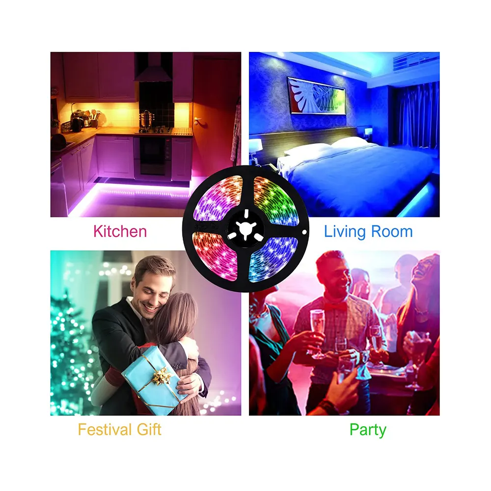 RGB Flexible SMD5050 LED Strip Light 220V