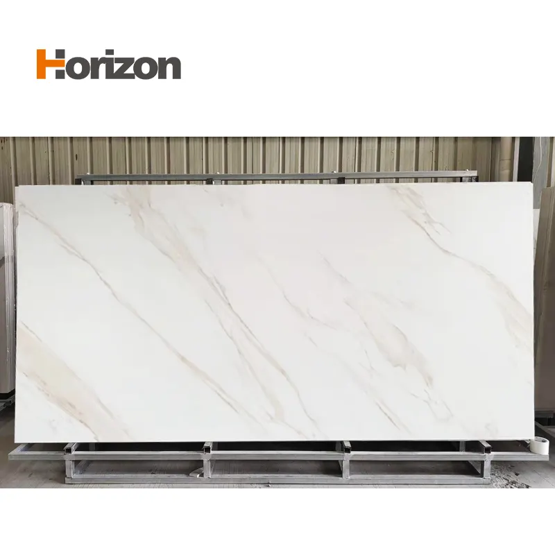 Glossy Sintered Stone Slab 1600x3200mm 6mm Thick