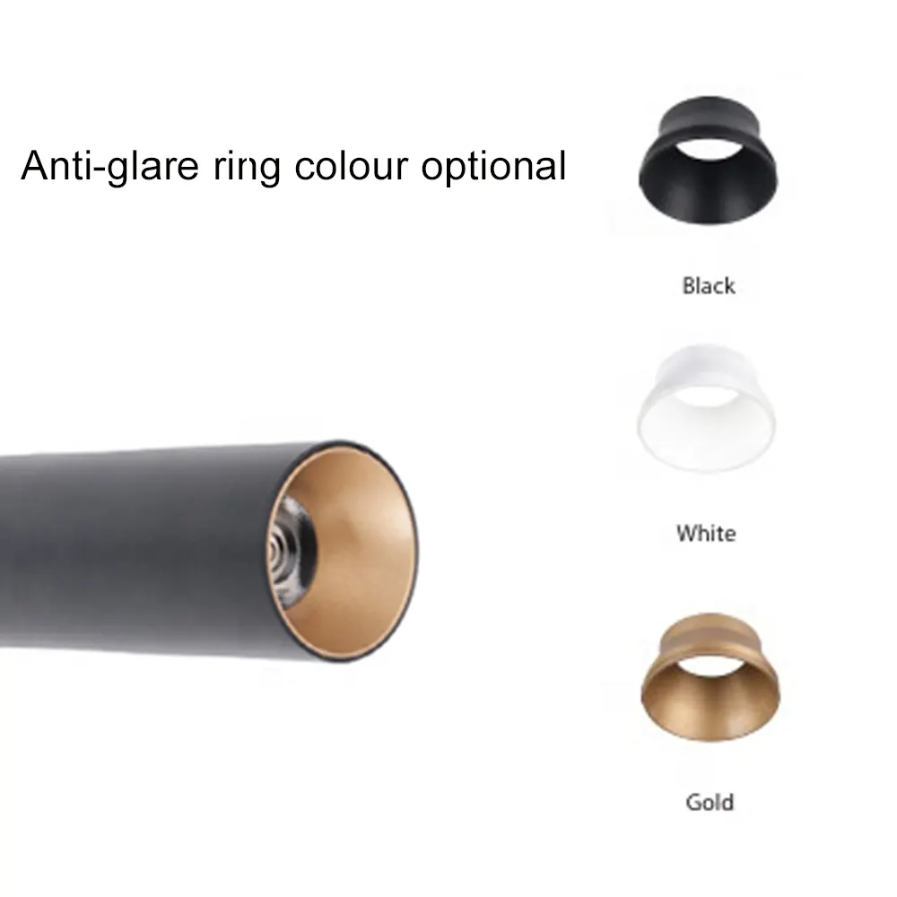Aluminum Pendant Light Black/White/Gold 8-30W