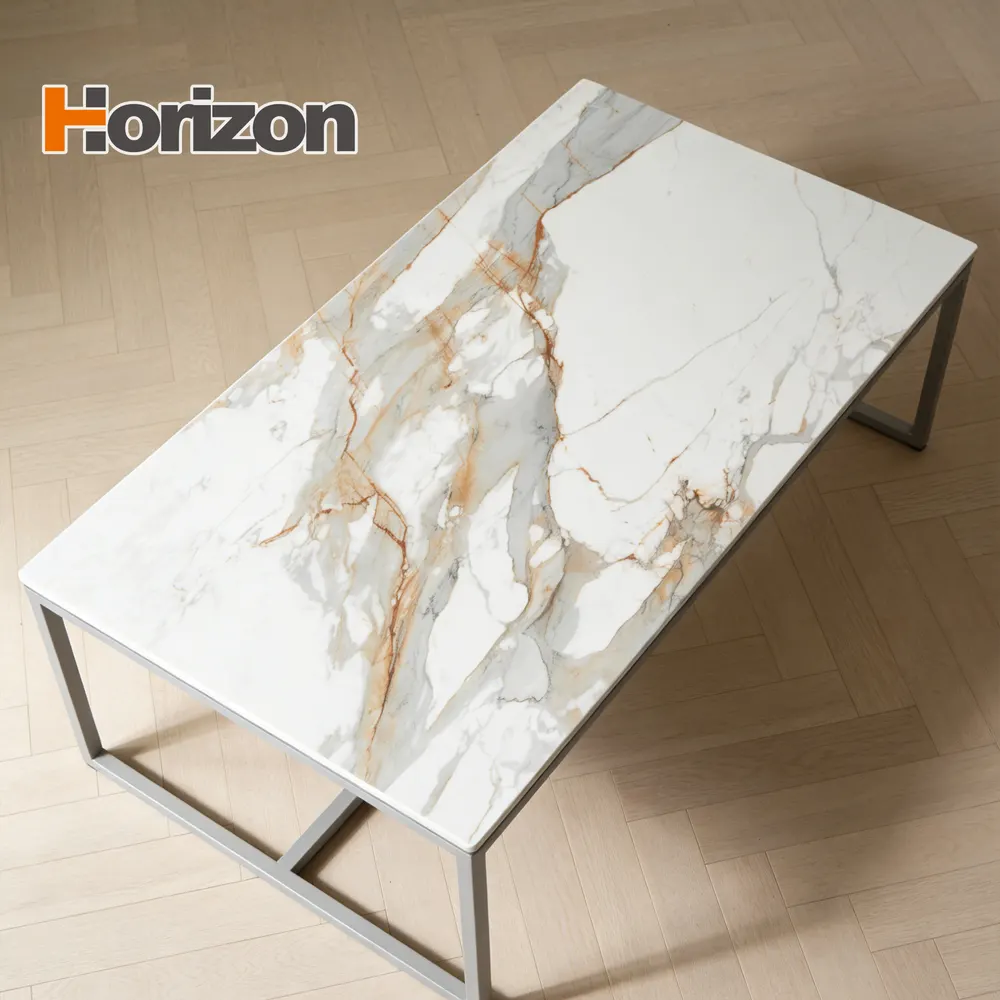 Glossy Sintered Stone Slab 1600x3200mm 2.5mm Thick
