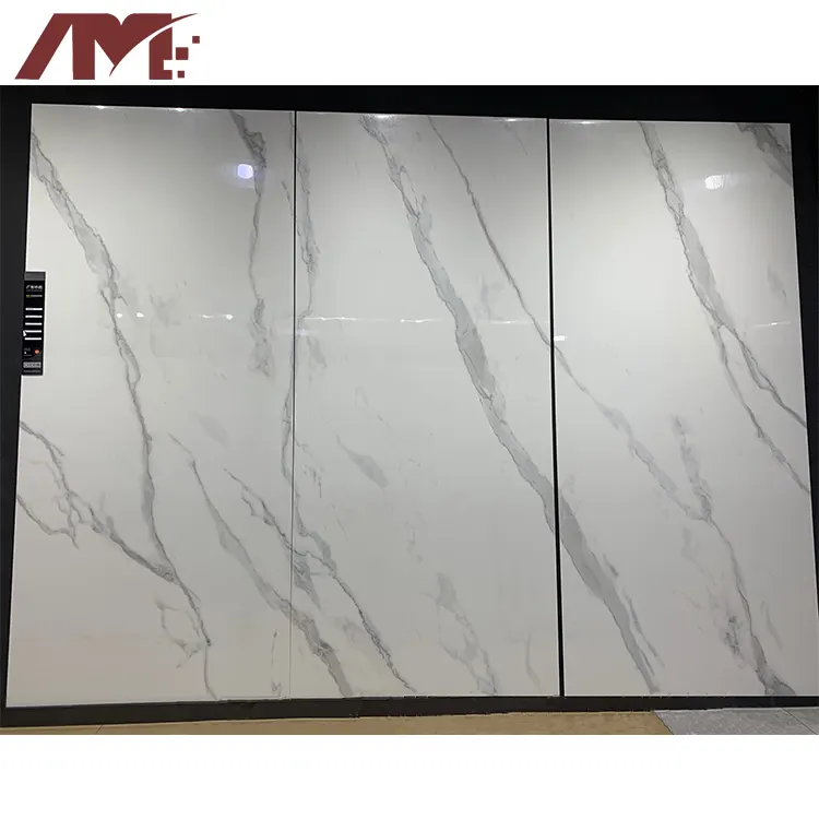 Calacatta White Polished Sintered Stone Slab 1200x2700mm