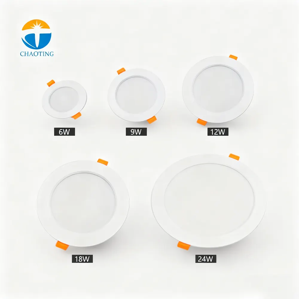 Adjustable Recessed LED Panel Light 6-24W 3000-6000K