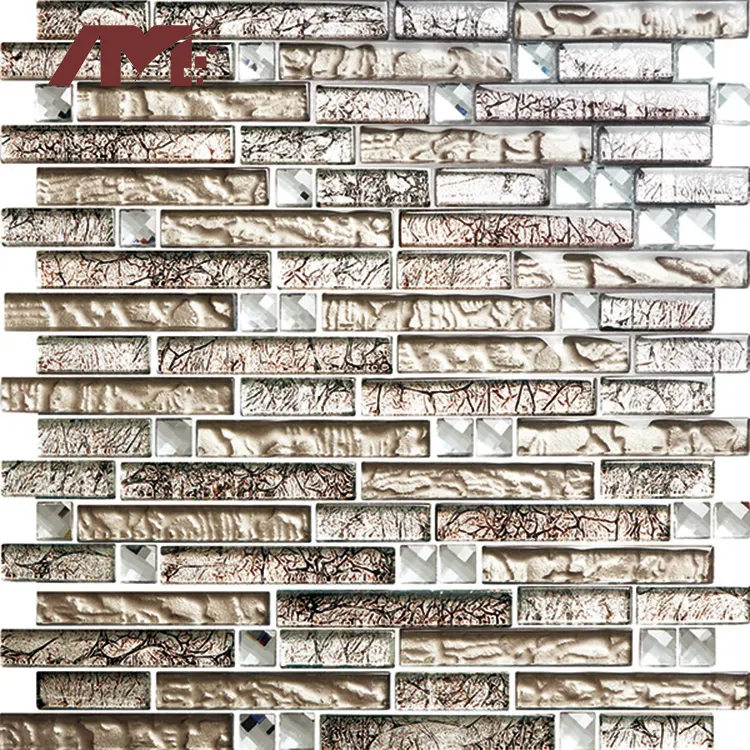 Brown Glass Mosaic Tile 300x300mm