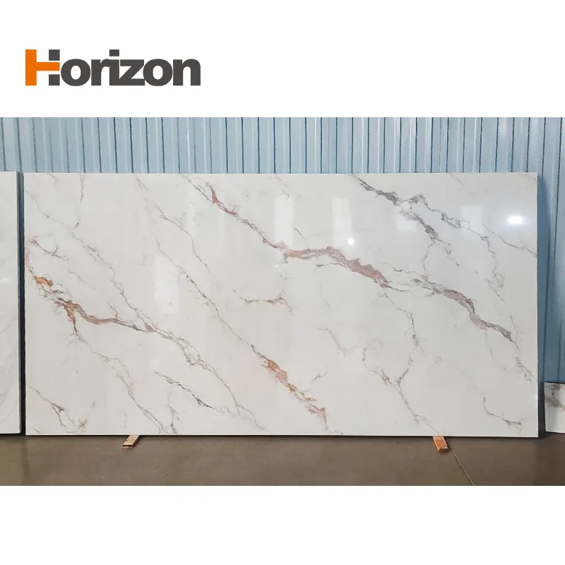 3D-Printed Calacatta Engineered Quartz Slab