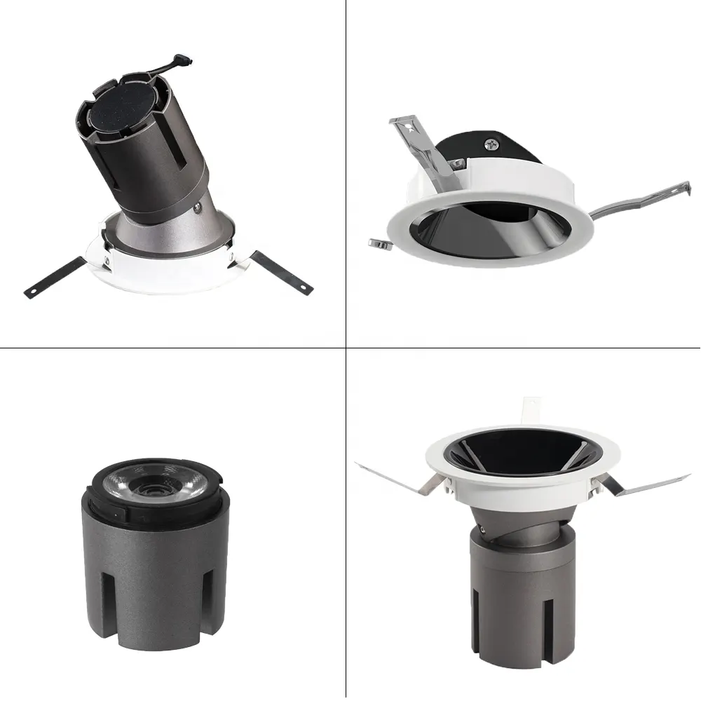 Adjustable Recessed Aluminum COB LED Downlight 9-40W 2000K/3000K/4000K