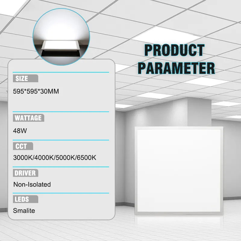 40W Square LED Panel Light 600x600mm IP44