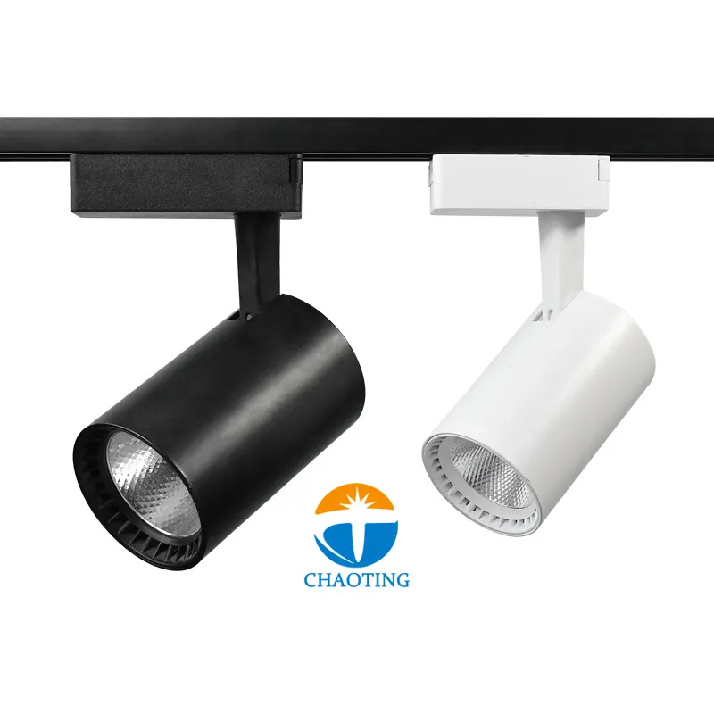 Adjustable Aluminum LED Track Spotlight 12-30W For 2-Wire Track