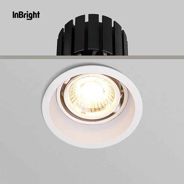 Adjustable Dimmable Recessed COB LED Downlight 7-30W