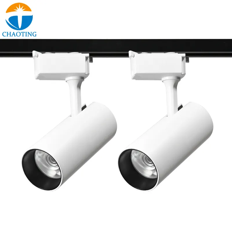Adjustable Aluminum LED Track Spotlight 30W For 2-Wire Track