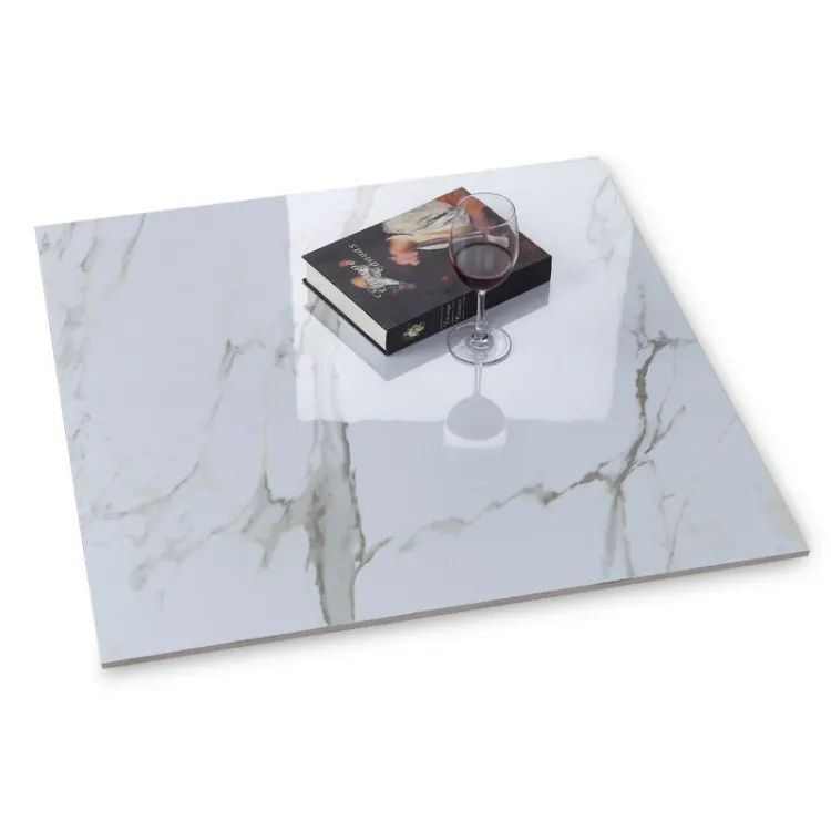 Black Glazed Porcelain Floor Tile 600x600mm