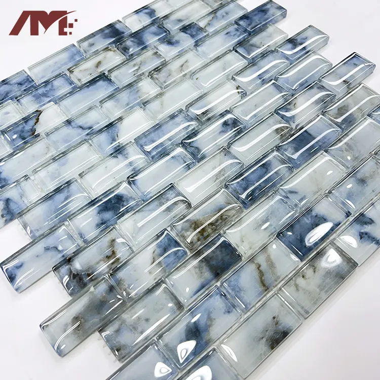 Glass Mosaic Tile 320x297mm For Wall And Floor Use