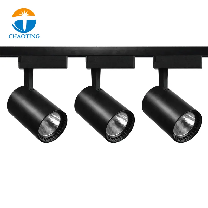 Adjustable Aluminum LED Track Spotlight 12-30W For 2-Wire Track