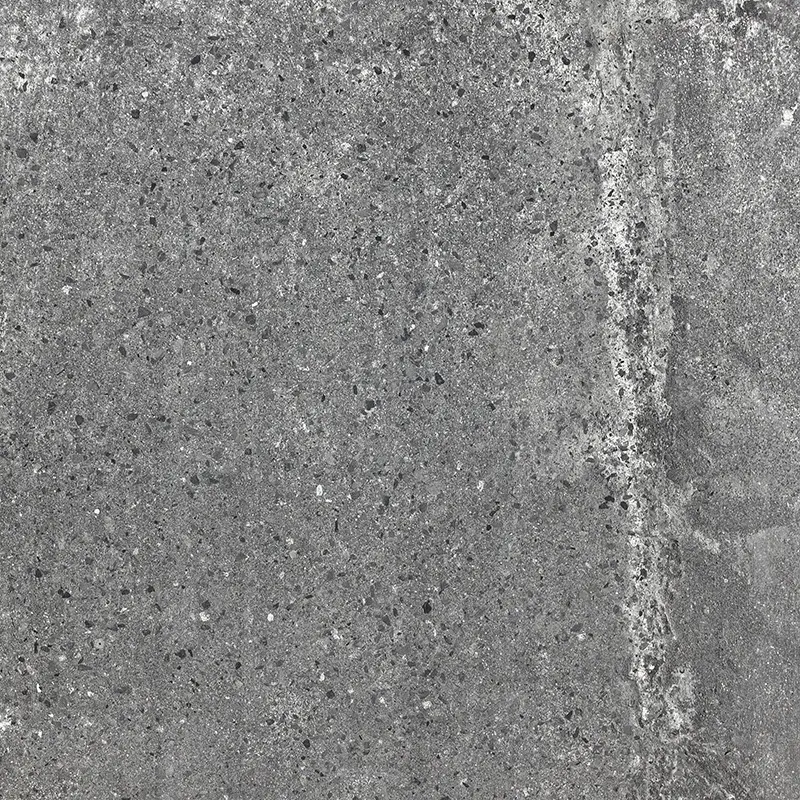 Concrete-Look Gray Glazed Porcelain Floor Tile 600x600mm