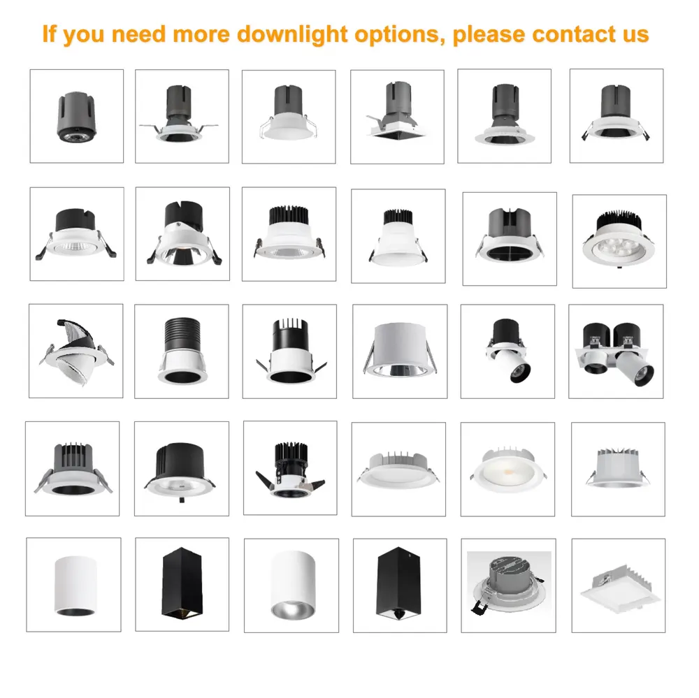 Adjustable Dimmable Recessed LED Panel Light 8-40W 85-265V