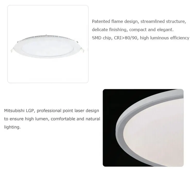 Aluminum LED Panel Light 12-18W IP20