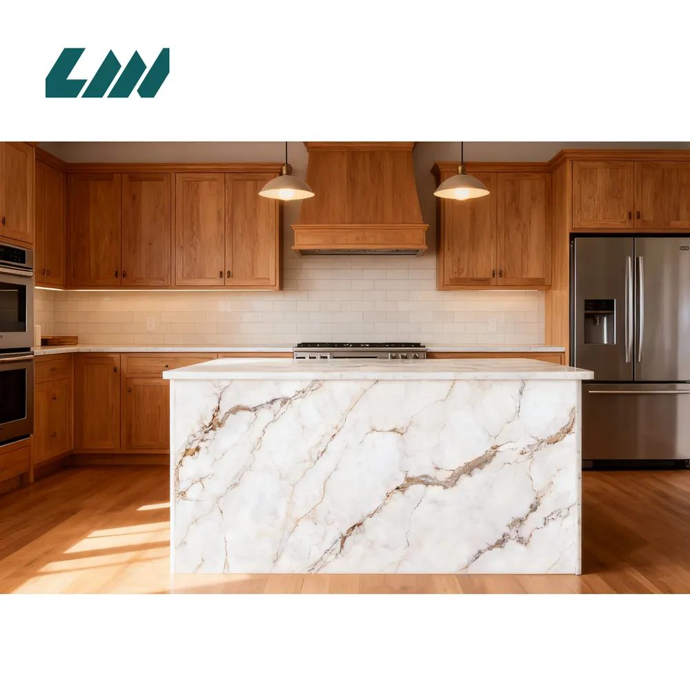 3D-Printed Polished Engineered Quartz Slab 3200x1600mm