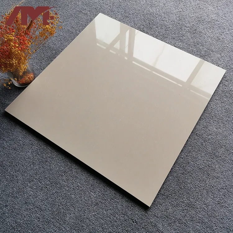 Beige Polished Porcelain Floor Tile 600x600mm