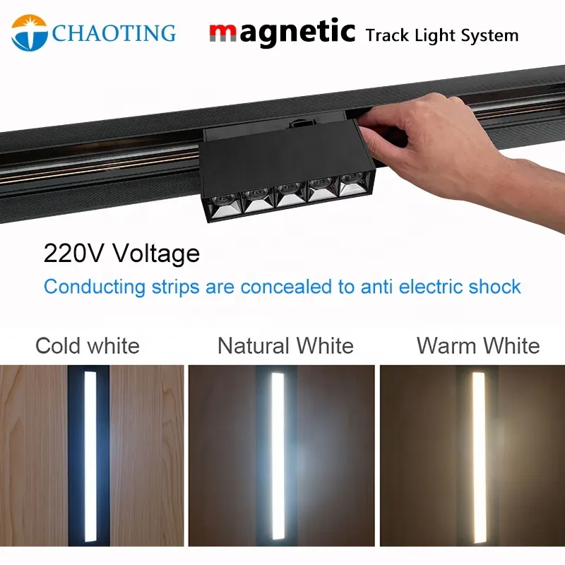 4-Wire Adjustable Aluminum LED Track Spotlight
