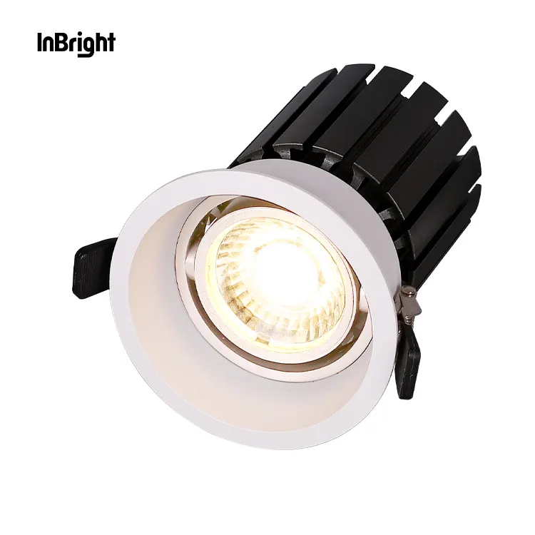 Adjustable Dimmable Recessed COB LED Downlight 7-30W