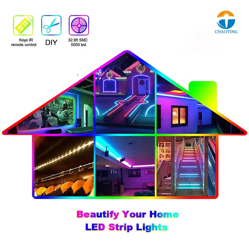 Smart RGB LED Strip Light 12V IP20 5050